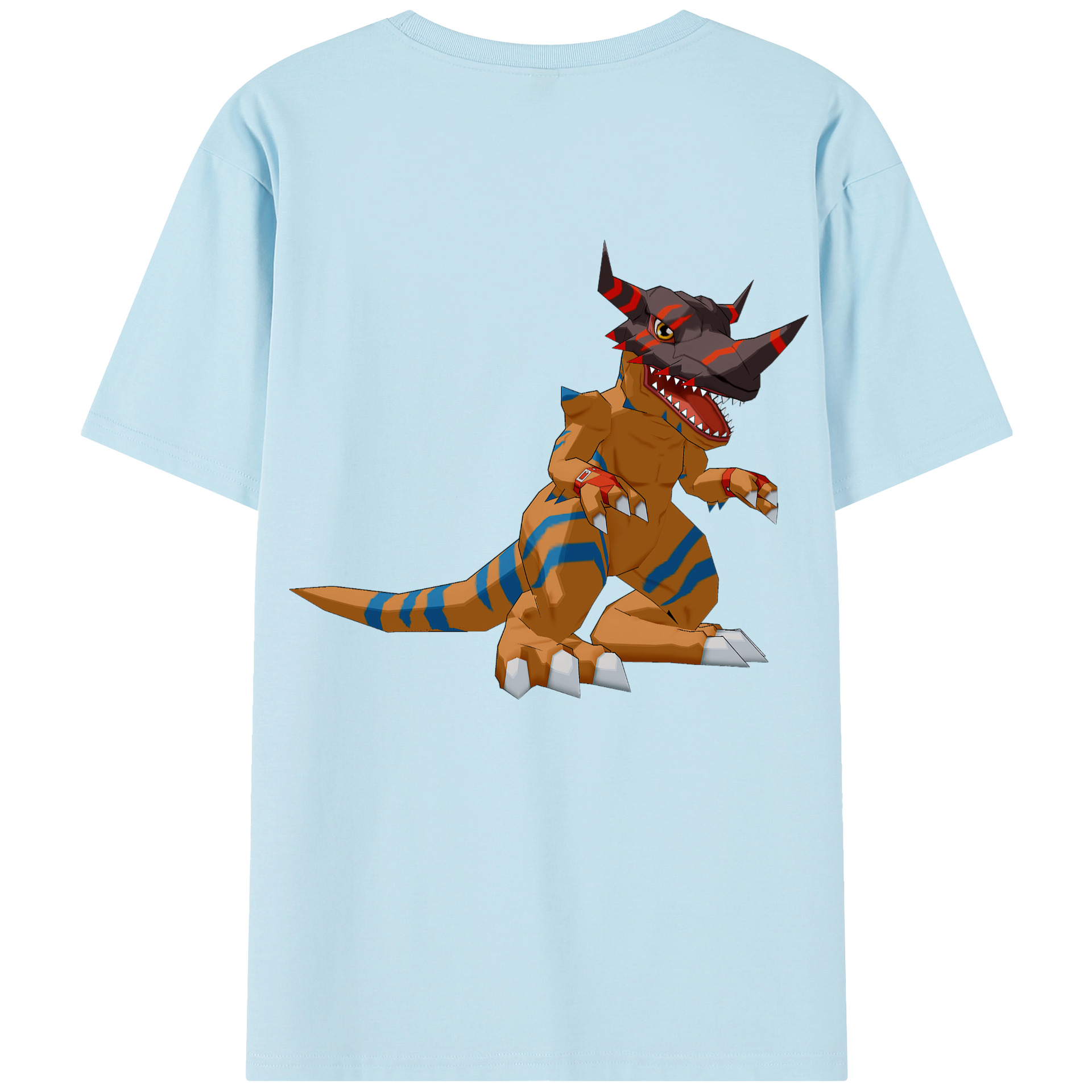 （画像用） Digimon デジタルモンスター/デジモン 綿100％半袖Tシャツ（背面プリント）